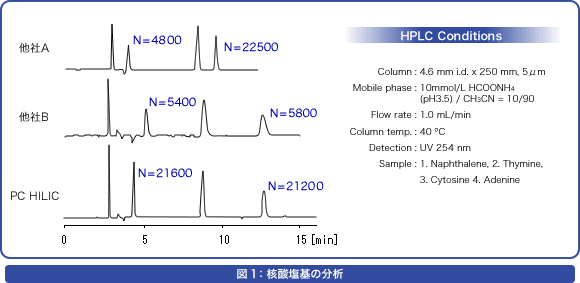図1：核酸塩基の分析